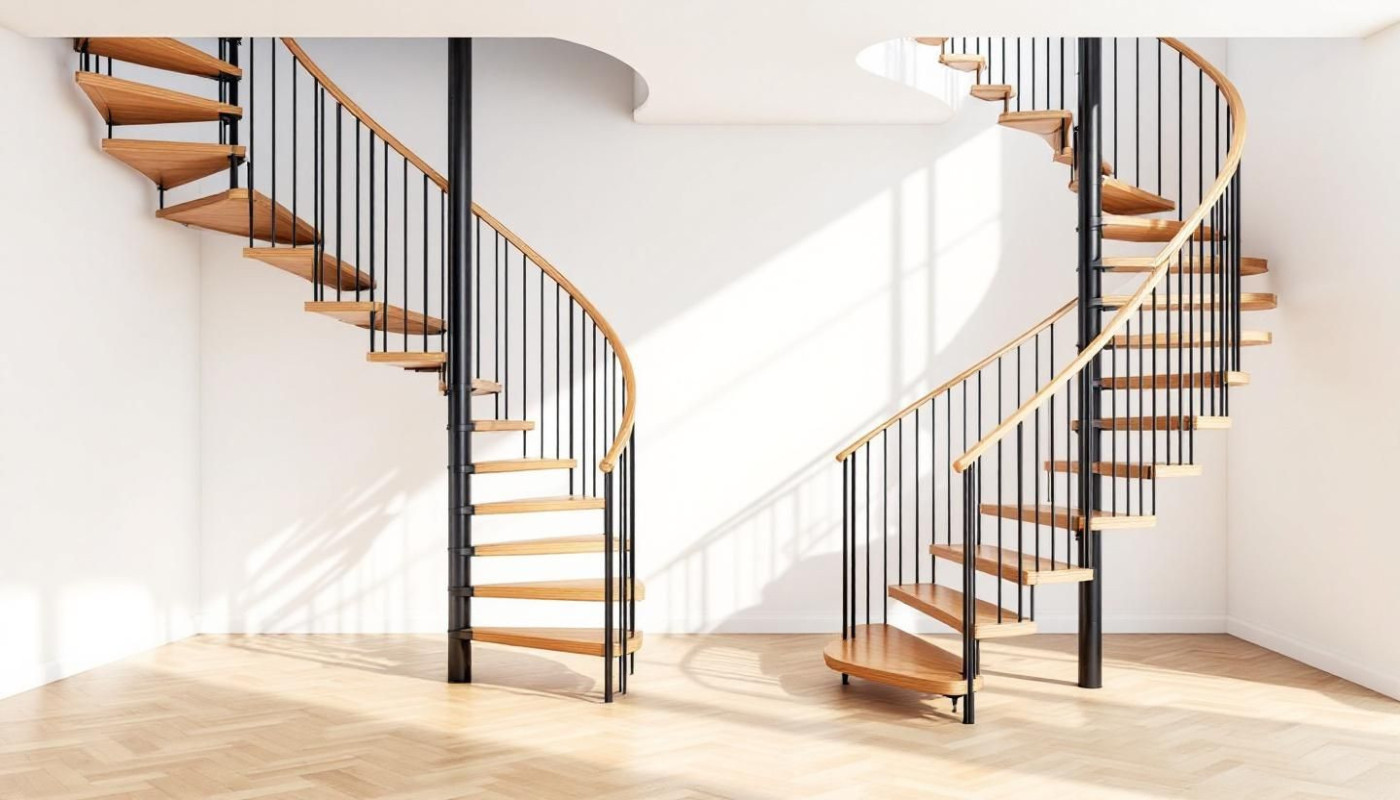 Choix d'escalier moderne : spirale ou traditionnel ?